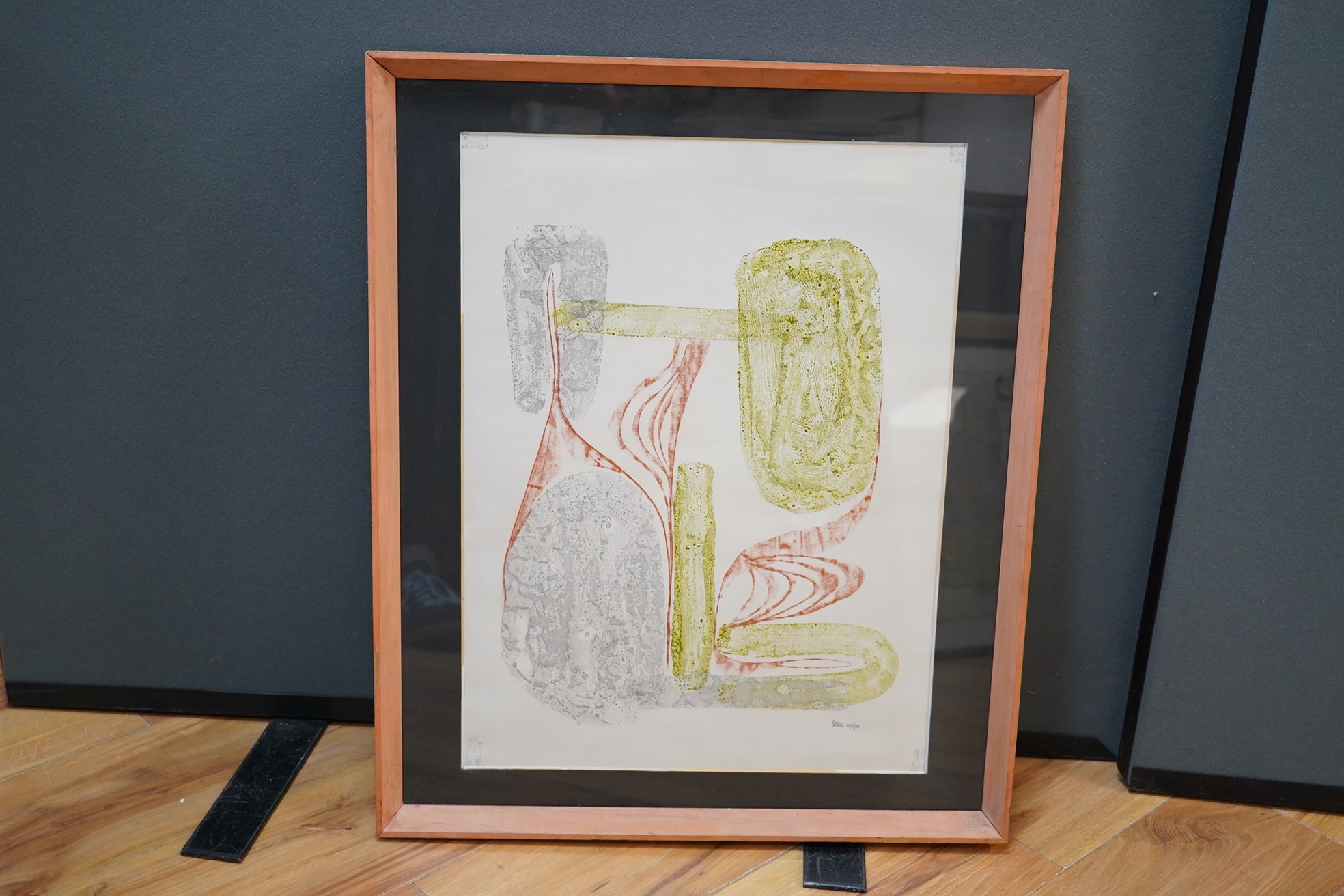 Anthony Stern, mixed media, ‘The Conversation’, signed and dated 10/7/64, 50 x 37cm. Condition - fair